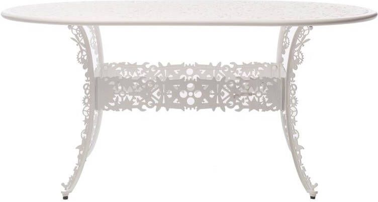 Seletti Industry Garden tuintafel ovaal 152x90 wit