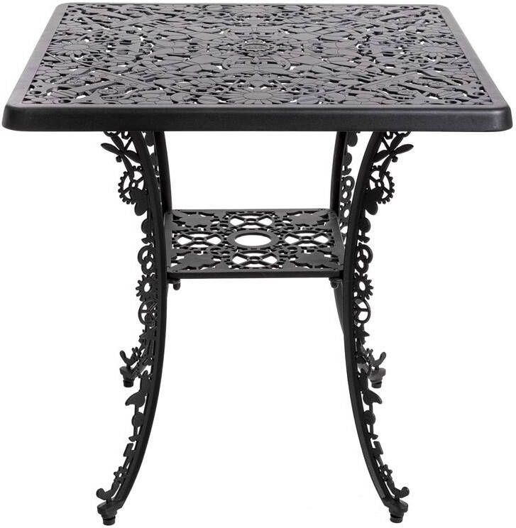 Seletti Industry Garden tuintafel vierkant 70x70 zwart