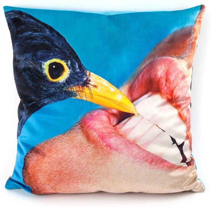 Seletti Toiletpaper kussen 50x50 Crow