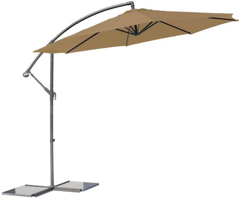 SenS-Line Parasol Menorca Taupe Hangmodel Ø300 m x 235 cm - Foto 2