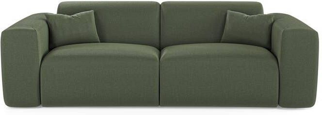 SIA Home Express slaapbank dunlopillo 140cm olijf groen weefsel stof