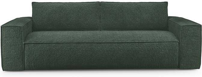 SIA Home Express slaapbank dunlopillo fluweel groen patroon 160cm