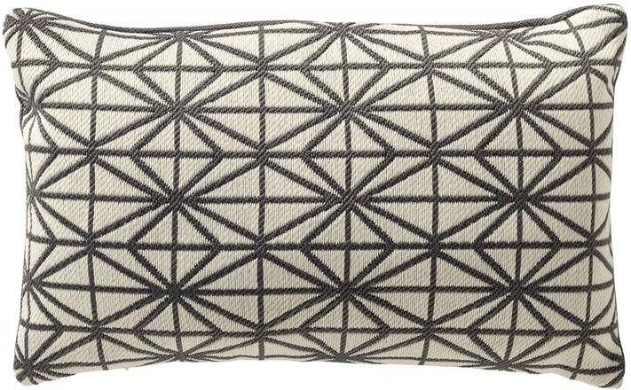 Dutch Decor buitenkussen NISA 30x50 cm Charcoal Gray