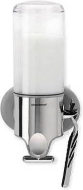 Simplehuman zeepdispenser hangend Enkel 444 ml zilverkleurig