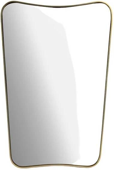 Sissy-Boy Grote goudkleurige hangspiegel met brass omlijsting