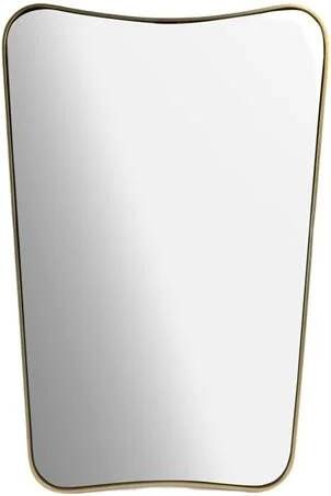 Sissy-Boy Kleine goudkleurige hangspiegel met brass omlijsting