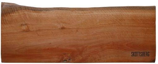 Skottsberg Serveerplank | 50 x 19 cm | Longan hout | Ingefreesde Handgrepen