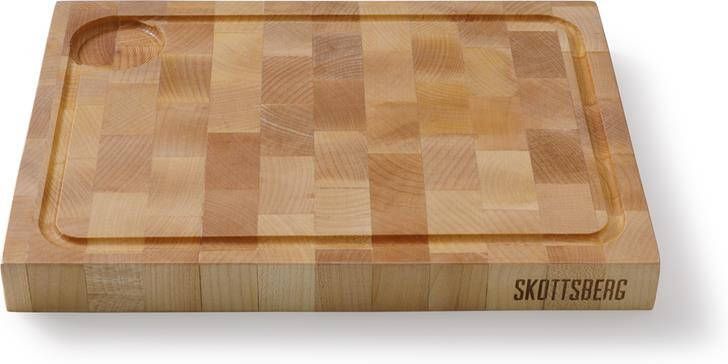 Skottsberg Snijplank met geul Woodworks 35 x 25 x 3.5 cm Hout Beige