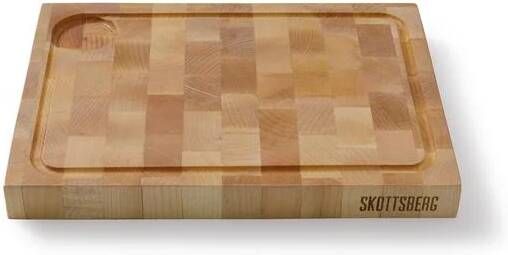 Skottsberg Snijplank met geul Wood Works 35 x 25 x 3.5 cm Hout Beige