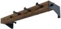 Spinder Design Klos Wandkapstok met 7 haken 17x90x24 cm Blacksmith Eiken - Thumbnail 2