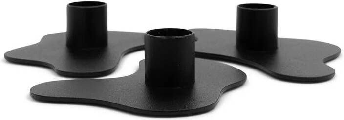 Spinder Design MELT Kandelaar set van 3 Zwart