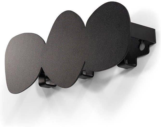 Spinder Design Spinder x Eva van de Ven TUMULO small Wandkapstok Zwart