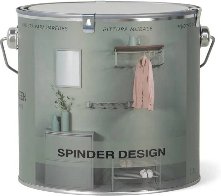 Spinder Design WALL PAINT 2 5L Muurverf Dusty Green