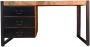 Max Wonen Bureau Britt metalen lades | 145 cm - Thumbnail 2