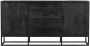 Starfurn Dressoir Denver Black 165 cm | Mangohout en staal STF-8704 - Thumbnail 2