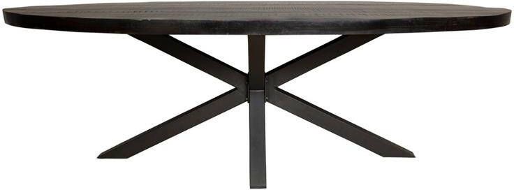 Starfurn Eetkamertafel Denver Black | Ovaal | 210 cm