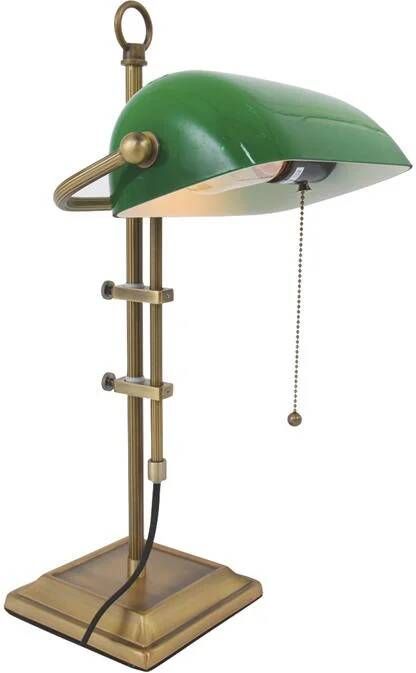 Steinhauer Ancilla notarislamp tafellamp klassiek brons | groen