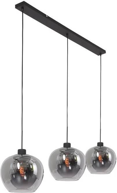 Steinhauer hanglamp Lotus zwart glas 1898ZW