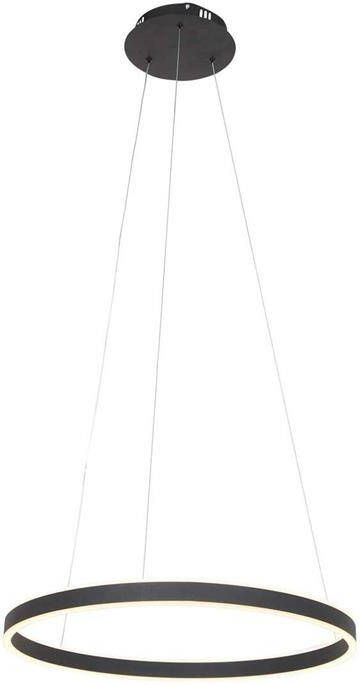 Steinhauer Ringlux hanglamp ø 60 cm In hoogte verstelbaar Ingebouwd (LED) zwart