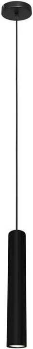 Steinhauer Hanglamp Tubel Zwart Ø 5cm Incl. GU10 4.9 Watt Dim To Warm