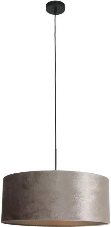 Steinhauer hanglamp Sparkled Light zilver metaal velours stof Ø 50cm E27 8157ZW