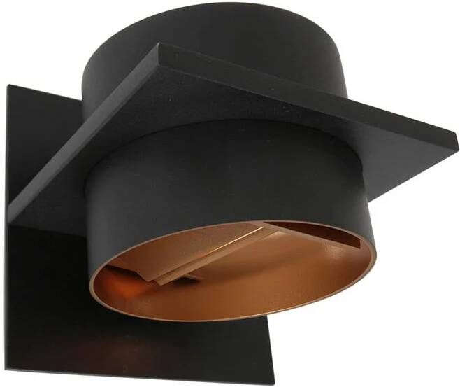 Steinhauer wandlamp Muro zwart metaal design lamp G9 3366ZW