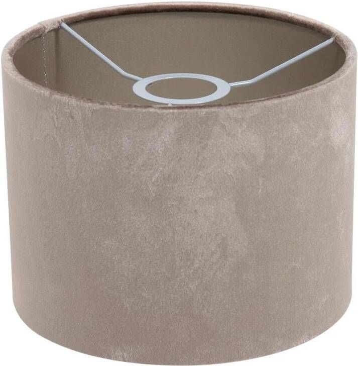 Steinhauer Prestige Chic lampenkap warm grijs velvet 15 cm hoog