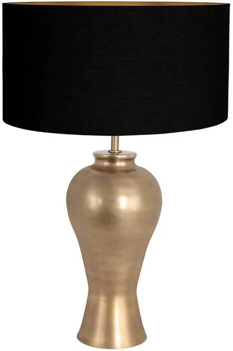 Steinhauer tafellamp Brass brons linnen metaal Ø 50cm E27 3969BR