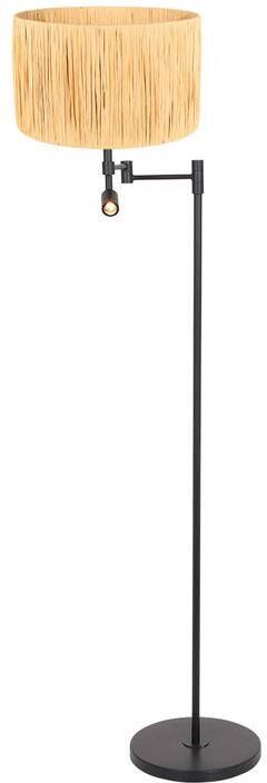 Steinhauer vloerlamp Stang zwart gras metaal schemerlamp LED_E27 3718ZW