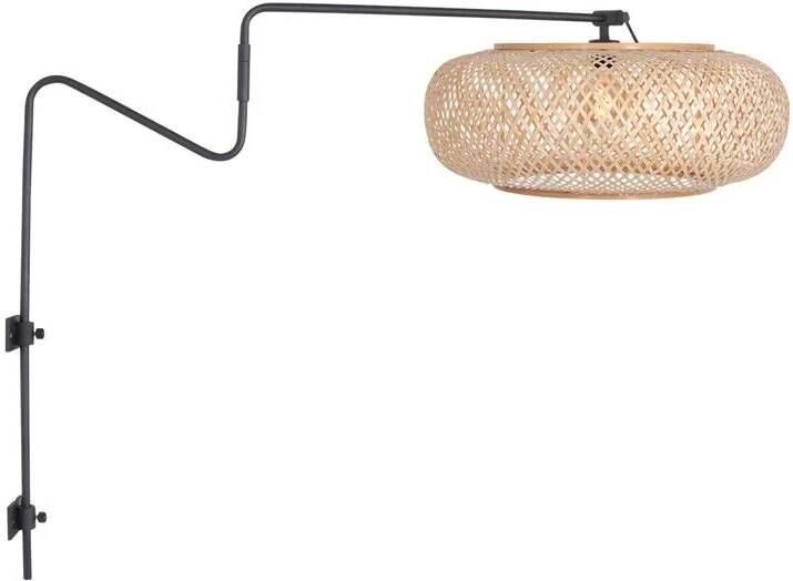 Steinhauer wandlamp Linstrøm zwart metaal 3834ZW