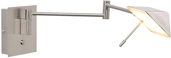 Steinhauer wandlamp Retina staal metaal bedlampje LED 3402ST