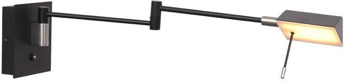 Steinhauer wandlamp Retina zwart metaal bedlampje LED 3402ZW