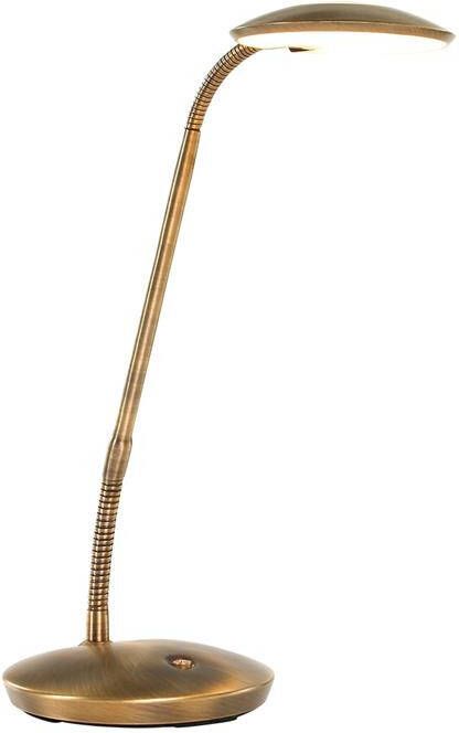 Steinhauer tafellamp Zenith LED brons kunststof metaal Ø 16cm LED 1470BR