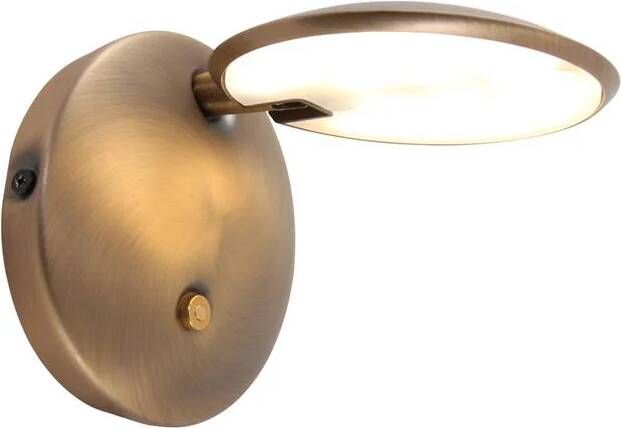 Steinhauer wandlamp Zenith LED brons kunststof metaal bedlampje LED 1442BR
