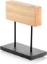 Laguiole Style de Vie Magnetisch messenblok Eiken met natuurstenen voet - Thumbnail 2