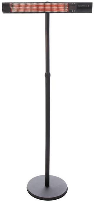 Sunred Dark lijn Zwart Staand model Terrasverwarmer – Carbon rosé goud technologie 2500 W – ECO 3 standen Afstand bestuurbaar Elektrische heater - Foto 3