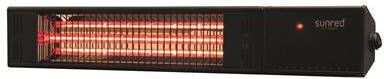 Sunred – Fortuna Ultra lijn Zwart Wand model Terrasverwarmer – Halogeen rosé goud technologie 1500W – ECO – 3 Standen Afstand bestuurbaar Elektrische heater - Foto 5