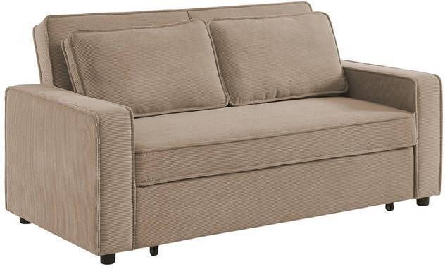 Sweeek 3-zits velours slaapbank B 172 5 x D 91 5 x 88 5cm