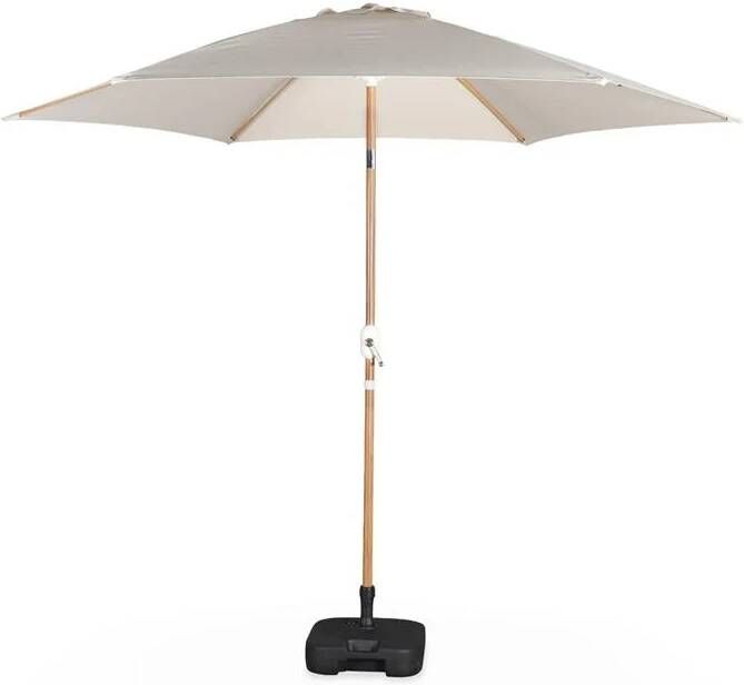 Sweeek 3m ronde parasol paal met houteffect