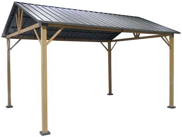 Sweeek Carport van aluminium en staal 12 m²