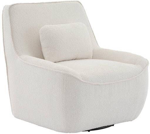 Sweeek Draaifauteuil in bouclé B 83 x D 83 x H 83cm