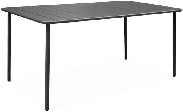 Sweeek Metalen tuintafel 6-8 zitplaatsen amelia 160x90xh725cm