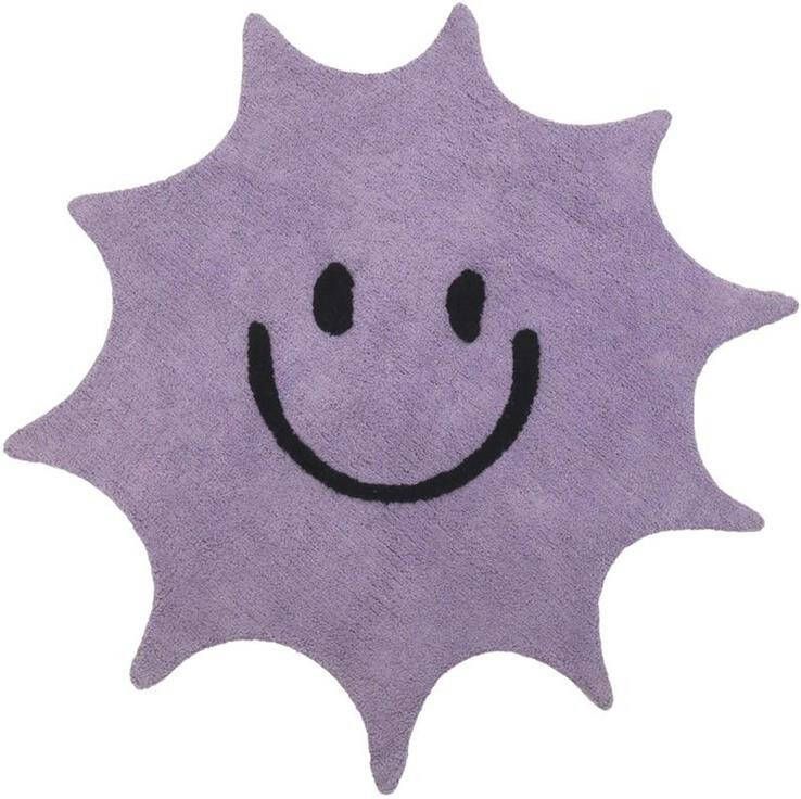 Tapis Petit Sunny vloerkleed Ø120 paars Annet Weelink Design