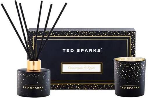 Ted Sparks Gift Set Geurkaars & Geurstokjes Diffuser Cinnamon & Spice