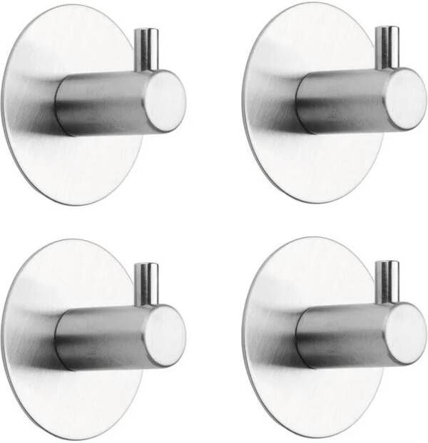 Tiger Rhino Hakenset RVS Geborsteld (4 stuks)