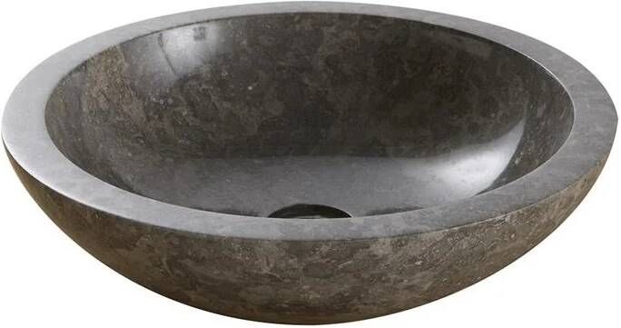 Tikamoon Calypso Marmeren wastafel grey