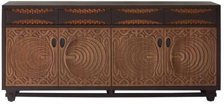 Tikamoon Frida massieve mahonie buffetkast 180 cm