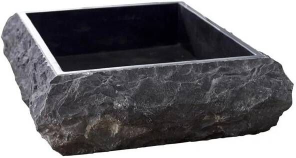 Tikamoon Scrula Slim Marmeren wastafel black