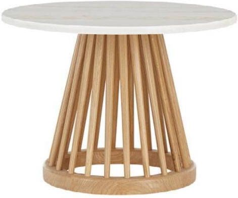 Tom Dixon Fan 60 salontafel naturel|wit marmer