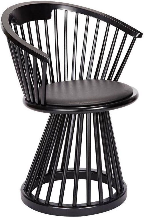 Tom Dixon Fan eetkamerstoel zwart